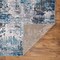 World Rug Gallery Distressed Abstract Blue/Gray/Ivory Runner Rug 2'x7' Runner 2085BLUE2X7 - alternate 4